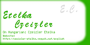 etelka czeizler business card